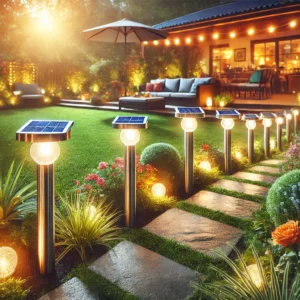 Solar Glow Garden Lights – Solar-Powered Outdoor Lighting