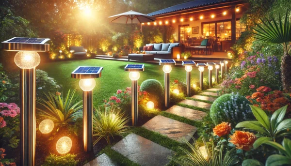 Solar Glow Garden Lights – Solar-Powered Outdoor Lighting